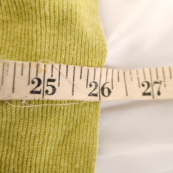 J. Jill Womens Large Petite Yellow Linen Rayon Blend Elbow Length Blouse Shirt - Picture 7 of 7